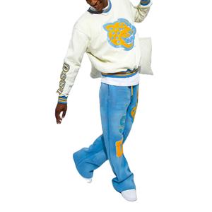 Sudadera de Cuello Redondo 100% Algodón con Logotipo Universitario Personalizado, Bordada, Clásica para la Temporada de Invierno, Estilo Universitario, Gruesa - Product Image 5