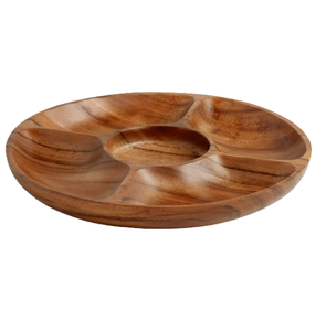 Brown Color Nut Server <b>Tray</b> Wholesale Supply Wood Bowl Decorative Dry Fruits <b>Tray</b> Available for Sale From India - Product Image 2