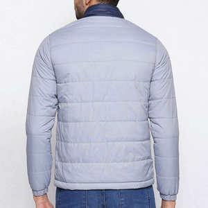 Service OEM, conception professionnelle, veste matelassée imperméable à col montant et capuche, style streetwear, pour homme, hiver et automne, fermeture éclair, unie, avec logo - Product Image 5