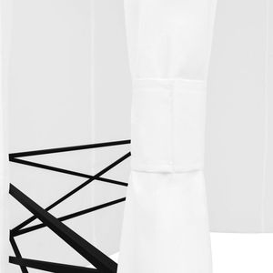 Gazebo da Giardino Bianco 0,6 Oz/ft2 con Tende 141,7"x122,8"x104,3" - Pergola a Baldacchino - Product Image 5