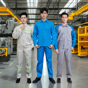 PRIX D'USINE vêtements de travail ensembles pour ouvrier d'usine uniformes combinaisons de travail champ de pétrole construction manches longues uniforme d'usine FMF - Product Image 2