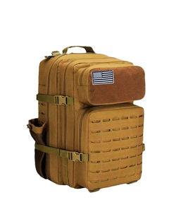 Mochila táctica impermeable con compartimento interior con cremallera, ranura interior, gran capacidad, mochila deportiva de poliéster - Product Image 1