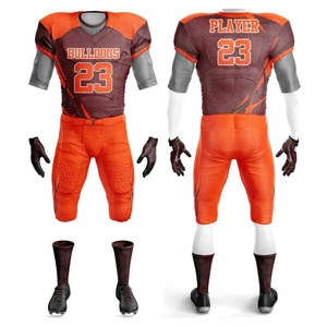 ชุดยูนิฟอร์มอเมริกันฟุตบอลคุณภาพดีขายดีสำหรับผู้ชาย แขนสั้น ผ้าแห้งเร็ว ป้องกันแบคทีเรีย - Product Image 4