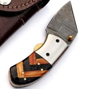 Cuchillo Plegable de Acero de Damasco Hecho a Mano OEM de 5 Pulgadas, de Alta Calidad, al por Mayor, a Bajo Precio, de Tendencia - Product Image 3