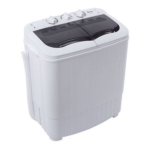 Pompa di Scarico Compatta a Doppia Vasca per Lavatrici XPB35 188S 14.3(7.7 6.6) libbre Semiautomatica con Coperchio Grigio - Product Image 4
