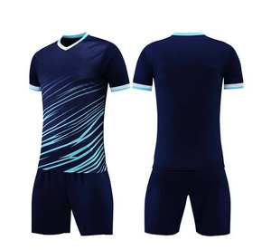 Uniforme de Fútbol Sublimado Personalizado, Manga Corta, Transpirable, de Secado Rápido, 100% Poliéster - Product Image 4