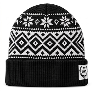 Premium <b>Men</b> Beanies Cap <b>Winter</b> Knitted <b>Hat</b> Custom Soft Warm Material Comfortable Stretch Fit Lightweight Casual Outdoor Fashion - Product Image 3