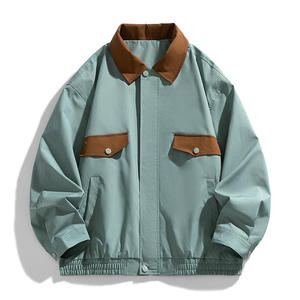 Mens Thin Lightweight Breathable Casual Fashion Outerwear Wind Resistant Outdoor Street <b>Coach</b> Jacket Front Logo For Men's - Product Image 3