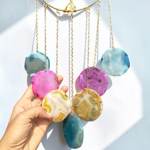 คริสตัลเจ็ดจักระทรงกลม กระดิ่งลมแขวนตกแต่งบ้าน เฟิงสุ่ย รีกิ ฮีลลิ่ง |   งานฝีมือคริสตัลแขวนผนังขายส่ง - Product Image 2