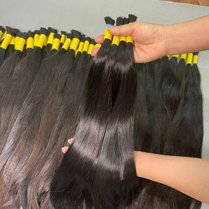 Venta al por mayor de cabello humano virgen de un solo donante, cabello de bebé, doblemente tramado, precio de fábrica, Vietnam, 100% cabello virgen en paquetes. - Product Image 5