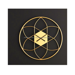 Reloj de pared de metal de inspiración vintage de gran tamaño reloj redondo rústico hecho a mano para decoración moderna de sala de estar, oficina y dormitorio - Product Image 6