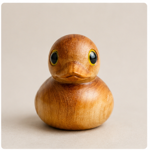 Figurine de canard en bois de manguier faite à la main, décoration minimaliste pour table, art pour salon, sculpture animale - Product Image 6