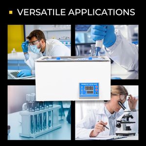Riscaldatore Digitale Termostatico per Bagno d'Acqua 600W 7L per Uso Laboratorio Chimico Biologico con 2 Aperture Selezionabili - Product Image 4