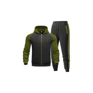 ชุดวอร์มพิมพ์ลายฤดูหนาวแบบกำหนดเองสำหรับผู้ชาย ผ้าฟลีซโพลีเอสเตอร์ 100% ระบายอากาศได้ดี ดีไซน์ 2 in 1 เสื้อแจ็คเก็ตมีซิปเต็มตัวพร้อมฮู้ด ชุดวอร์มสำหรับวิ่งและเล่นกีฬา - Product Image 4