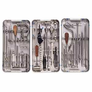 Kit chirurgical orthopédique manuel multi-plateaux en acier inoxydable pour la réparation osseuse, compatible autoclave, pour hôpital Dentavex - Product Image 1