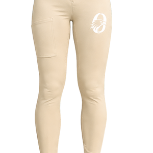 Leggings de equitación personalizados para mujer, de cintura alta, neutros, elásticos, pantalones de equitación texturizados con bolsillos delanteros - Product Image 4