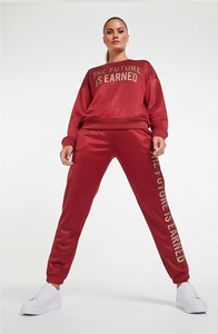 Women's Printed Sweat Suit Full Sleeve Crew Neck Printed Sweatshirt Jogger <b>Pants</b> Set 100% Polyester Fleece Printed Sweat Suit - Product Image 3