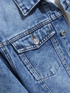 New Style Casual Streetwear Coat Custom <b>Long</b> Sleeve Denim <b>Jacket</b> Wholesale High Quality Denim <b>Jackets</b> - Product Image 2