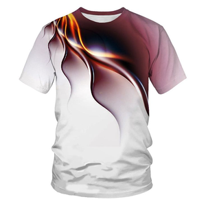 เสื้อยืดพิมพ์ลายแบบซับลิเมชั่นทรงหลวมสไตล์วินเทจสำหรับผู้ชาย ผลิตจากโพลีเอสเตอร์/คอตตอน เป็นมิตรต่อสิ่งแวดล้อม พร้อมโลโก้สั่งทำพิเศษ คุณสมบัติกันยับ - Product Image 5
