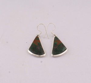 Handmade Fancy Shape Jasper <b>Earrings</b> 925 <b>Sterling</b> <b>Silver</b> Vintage Bohemian Unique Cut <b>Dangle</b> <b>Earrings</b> 2026 Trending Fine Jewelry - Product Image 4
