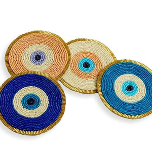 Leche Printed Seed <b>Beads</b> <b>coaster</b> with New Patterns Handmade Seed <b>Beads</b> <b>coaster</b> with Floral Design Artistic Seed <b>Beads</b> <b>coaster</b> - Product Image 5