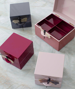 Beautiful Eco-Friendly Decorative Jewelry Storage Box Modern Gift for Home and <b>Vanity</b> Plain Lacquer Box Vietnam - Product Image 5