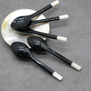 Blue Lotus <b>Small</b> Classic Eco-Friendly <b>Mirror</b> Polish Buffalo Horn Spoon for Kitchenware Serving Food & Party Decor - Product Image 2