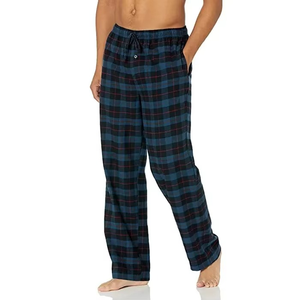 Pantalones de Pijama Casuales para Hombre, Cálidos, de Pana, Corte Recto, Cintura Elástica con Cordón, Transpirables, Ropa de Dormir para el Hogar - Product Image 1