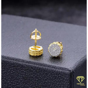 Wholesale <b>Moissanite</b> Diamond Stud <b>Earrings</b> 925 Sterling Silver Luxury Fashion Jewelry For Women - Product Image 5