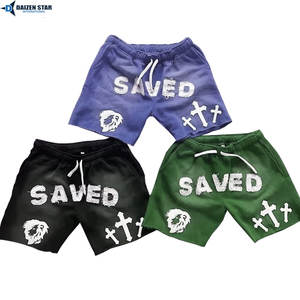 Pantalones Cortos de Algodón de Felpa para Hombre, Tejido de 240 g/m², Color Sólido, Secado Rápido, Transpirables, Ecológicos, con Cordón Ajustable, Bordado, Casual, Personalizados - Product Image 6