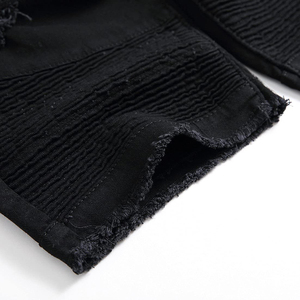 <b>Men</b> Premium quality Denim Shorts Mid Straight ODM Washed Cotton <b>Stretch</b> Casual Streetwear Summer Fashion wear in cheap price - Product Image 3
