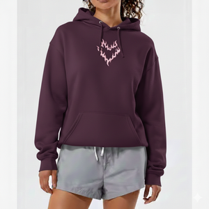 Sudadera Moderna Informal Extra Grande para Mujer en Color Morado, Sudadera Holgada y Suave de Manga Larga, Sudadera de Moda con Logotipo Frontal, 100% Algodón - Product Image 1