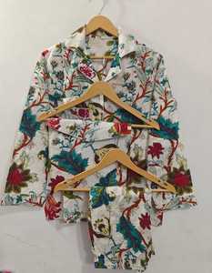 Conjunto de Pijama de Seda de Dos Piezas para Mujer, Talla Grande, Ropa de Dormir, Manga Larga, Algodón, Pijamas para Mujer, Más Vendidos al por Mayor - Product Image 3