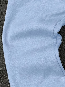 Survêtement unisexe bleu clair à capuche, manches longues, couleur unie, sweat-shirt décontracté, pantalon à taille élastique, respirant, poids moyen, pour le jogging - Product Image 5