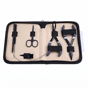 Kit d'outils pour extensions capillaires en acier inoxydable de qualité chirurgicale, comprenant pince à micro-perles, crochet de tirage et applicateur à boucle de fil, pour salon - Product Image 3