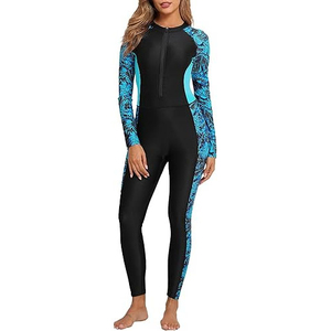Burkini Femme Grande Taille Personnalisé Écologique en Spandex/Polyester, Ensemble 2 Pièces Coupe Haute Imprimé sur le Devant - Product Image 6