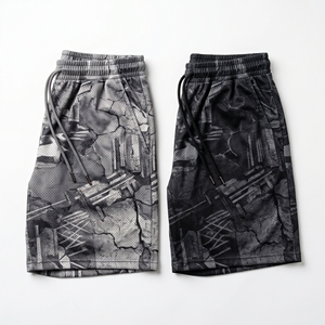 Custom Solar Flare Sunburst Graphic Mesh <b>Shorts</b> <b>Men</b>’s Athletic Sublimation Basketball Training <b>Shorts</b> - Product Image 3