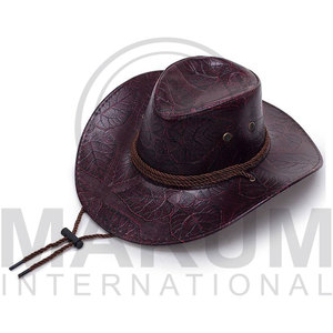 Sombreros de cuero genuino de vaca de alta calidad, personalizados en color, nueva moda, sombrero de vaquero de cuero, personalización. - Product Image 2