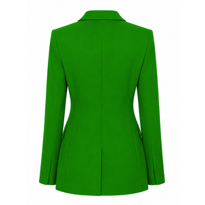 Alpha | Kapa | Alpha Sorority Women's Double Breasted Blazer Embroidered Peak Lapel Tailored Formal Business Office <b>Suit</b> Jacket - Product Image 4
