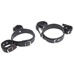 Leather Wrist to Back Restraint Harness with Adjustable Fit - Product Image 5