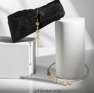 Bracelet en Moissanite Cœur pour Usage Quotidien 4,5 mm (Certifié GRA) Glosbe & Co GRA Rond Synthétique (Fabriqué en Laboratoire) Argent - Product Image 1