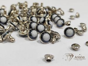 Remaches de Perlas Blancas y Negras, Remaches de Perlas Premium para Prendas de Cuero, Bolsos, Zapatos, Cinturones, Manualidades y Accesorios de Moda - Product Image 4