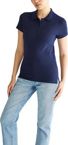 T-shirt décontracté en jersey tricoté respirant à manches courtes de couleur unie pour femme - Product Image 4