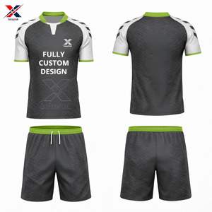 Maillot de football professionnel durable 7v7, kit court, séchage rapide, respirant, tissu polyester, unisexe, adultes, entraînement officiel de l'équipe - Product Image 4