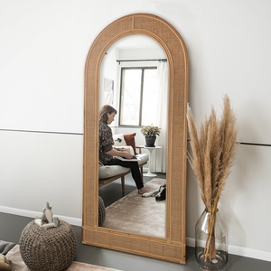 Body <b>mirrors</b> for floor leaning <b>full</b> <b>length</b> rattan <b>mirror</b> excellent quality home essentials - Product Image 3