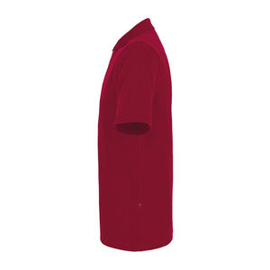 Polo Rojo de Manga Corta para Hombre, Color Sólido, Tejido de Punto, Estilo Casual, Cierre de Botones, Corte Regular - Product Image 6