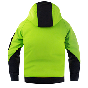 Sudadera con Capucha de Alta Visibilidad para Hombre, con Cremallera Completa, 100% Nailon/Poliéster, Reflectante, con Luz LED Intermitente, Personalizable con Logotipo OEM - Product Image 4