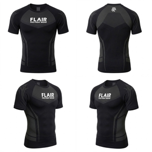 Men's Seamless Athletic Compression T-Shirt / Performance <b>Short</b> <b>Sleeve</b> <b>Base</b> <b>Layer</b> - Product Image 1