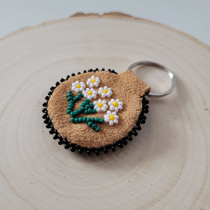 Luxury Beaded Embroidery Keychain Handmade Decorative <b>Key</b> <b>Ring</b> for Handbags Purses Backpacks Travel Bags and Gifts - Product Image 1