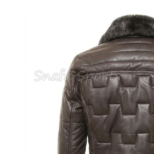 Veste en cuir de moto personnalisée pour homme, coupe slim, élégante, décontractée, pour l'extérieur, de haute qualité, vente chaude, OEM - Product Image 6